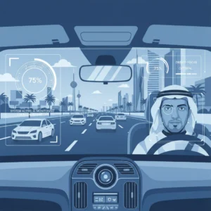 driver distraction detection in kuwait