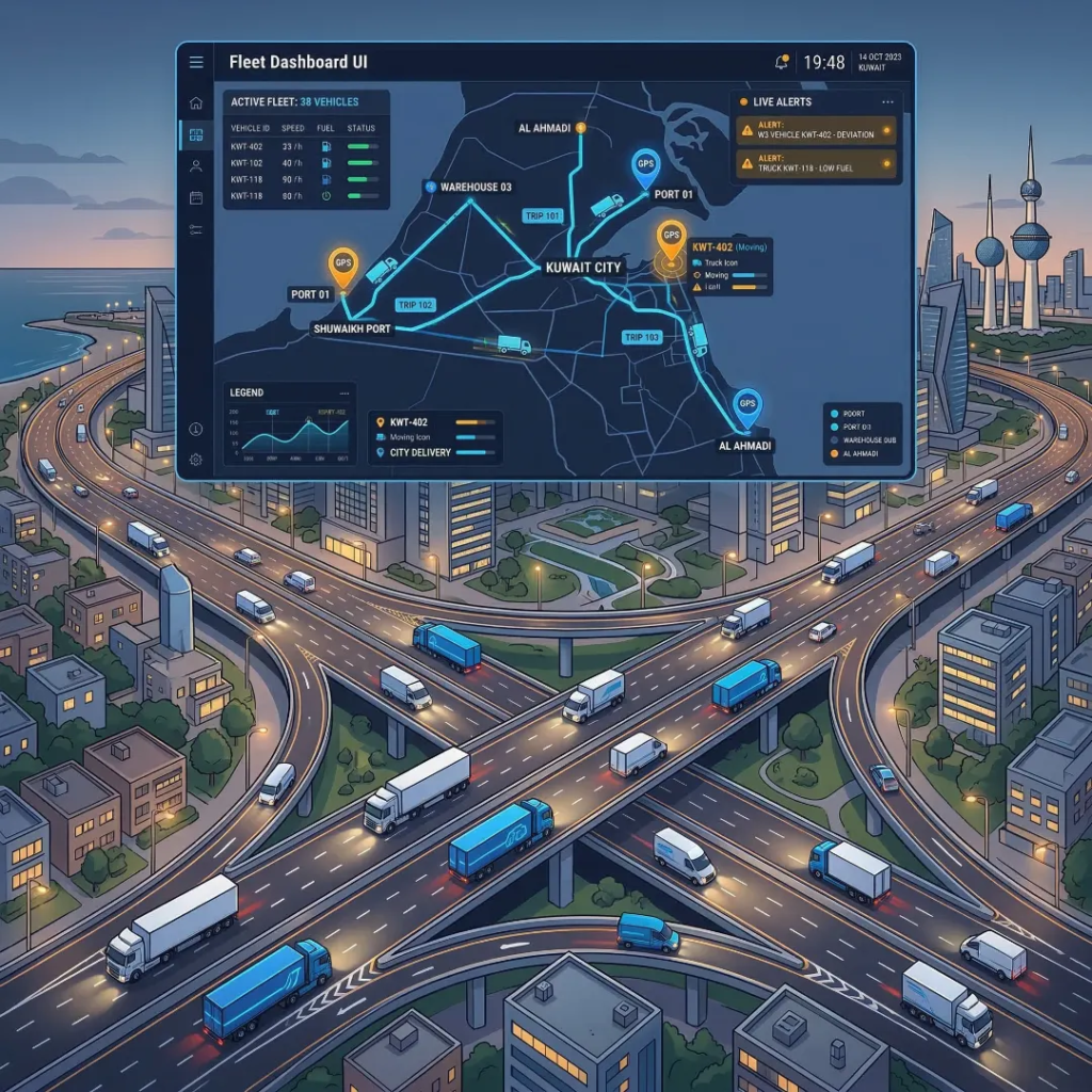 fleet management solution in kuwait
